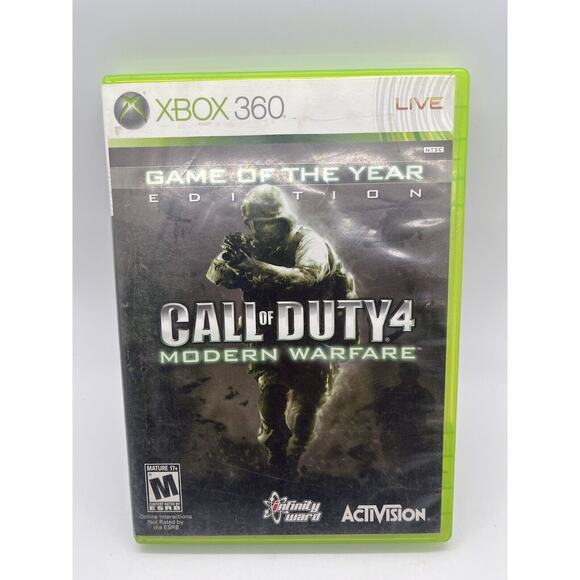 Call Of Duty 4 : Modern Warfare - Game Of The Year Microsoft Xbox 360 - Cib - Picture 1 of 4